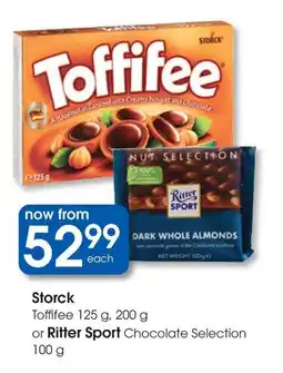 Clicks Storck Toffifee or Ritter Sport Chocolate Selection offer