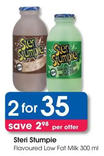 Clicks Steri Stumpie Flavoured Low Fat Milk offer