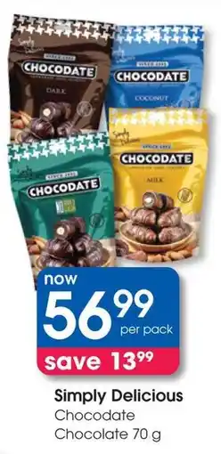 Clicks Simply Delicious Chocodate Chocolate offer