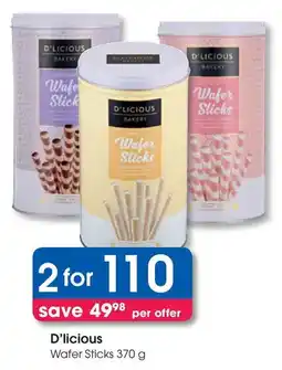 Clicks D'licious Wafer Sticks offer