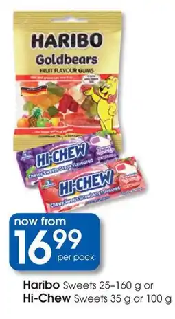 Clicks Haribo Sweets or Hi-Chew Sweets offer