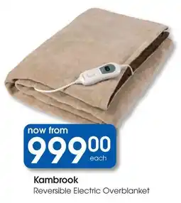 Clicks Kambrook Reversible Electric Overblanket offer