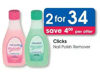 Clicks Clicks Nail Polish Remover offer
