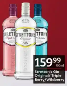 Oxford Freshmarket Stretton's Gin Original/ Triple Berry/ Wildberry offer