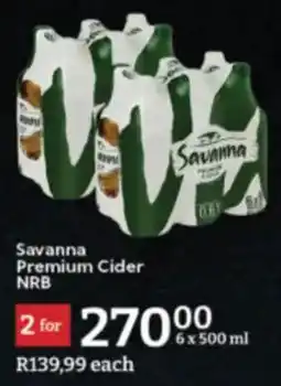 Oxford Freshmarket Savanna Premium Cider NRB offer