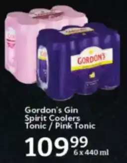 Oxford Freshmarket Gordon's Gin Spirit Coolers Tonic/ Pink Tonic offer