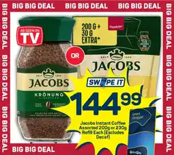 Pick n Pay Hypermarket Jacobs Instant Coffee Assorted or Refill offer