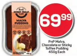 Pick n Pay Hypermarket PnP Malva, Chocolate or Sticky Toffee Pudding offer