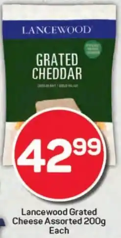 Pick n Pay Hypermarket Lancewood Grated Cheese Assorted offer