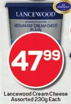 Pick n Pay Hypermarket Lancewood Cream Cheese Assorted offer