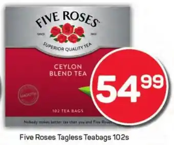 Pick n Pay Hypermarket Five Roses Tagless Teabags offer