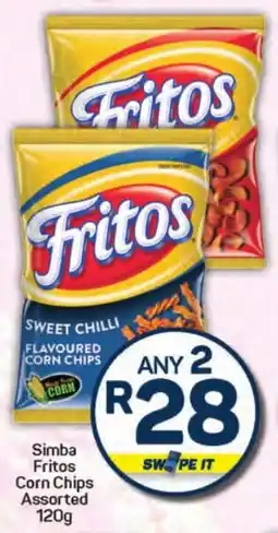 Pick n Pay Hypermarket Simba Fritos Corn Chips Assorted offer