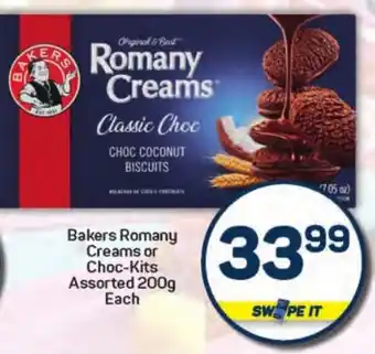 Pick n Pay Hypermarket Bakers Romany Creams or Choc-Kits Assorted offer