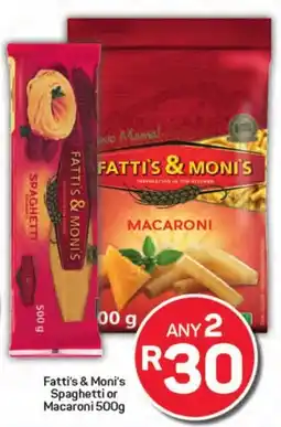 Pick n Pay Hypermarket Fatti's & Moni's Spaghetti or Macaroni offer