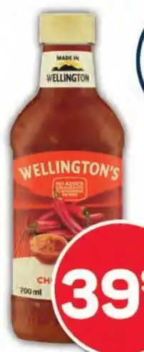 Pick n Pay Hypermarket Wellington's Sweet Chilli or Jalapeno Sauce offer
