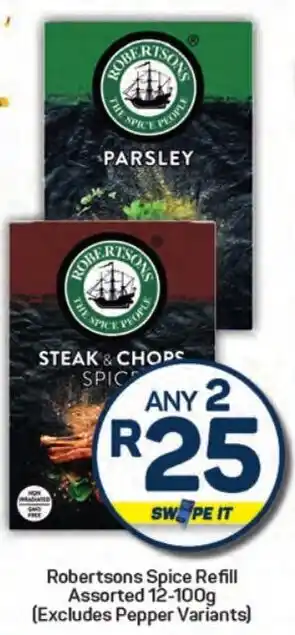 Pick n Pay Hypermarket Robertsons Spice Refill Assorted offer