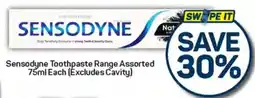 Pick n Pay Hypermarket Sensodyne Toothpaste Range Assorted offer