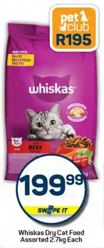 Pick n Pay Hypermarket Whiskas Dry Cat Food Assorted offer
