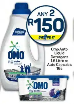 Pick n Pay Hypermarket Omo Auto Liquid Detergent or Auto Capsules offer