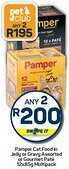 Pick n Pay Hypermarket Pamper Cat Food in Jelly or Gravy Assorted or Gourmet Paté Multipack offer