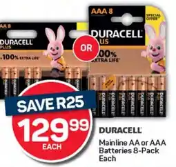 Pick n Pay Hypermarket DURACELL Mainline AA or AAA Batteries offer