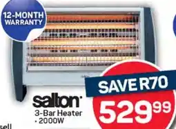 Pick n Pay Hypermarket Salton 3-Bar Heater offer