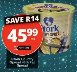 Checkers Stork Country Spread 40% Fat Spread offer