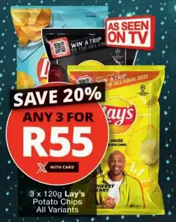 Checkers Lay's Potato Chips All Variants offer