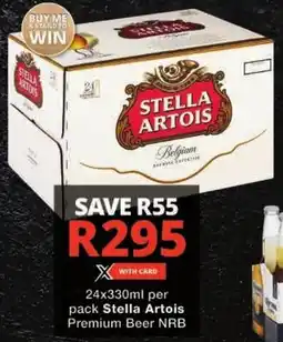 Checkers Stella Artois Premium Beer NRB offer