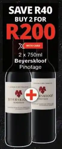 Checkers Beyerskloof Pinotage offer