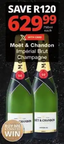 Checkers Moët & Chandon Impérial Brut Champagne offer