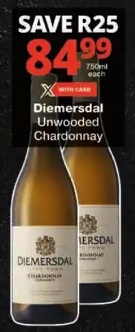 Checkers Diemersdal Unwooded Chardonnay offer