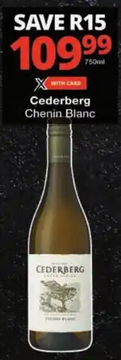 Checkers Cederberg Chenin Blanc offer