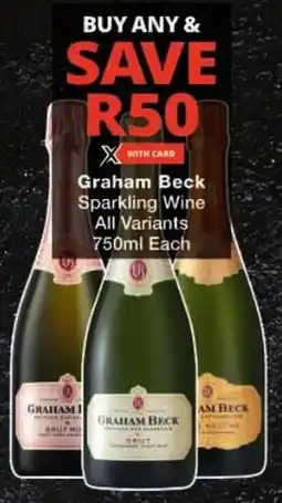 Checkers Graham Beck Sparkling Wine All Variants offer