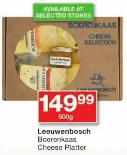 Checkers Leeuwenbosch Boerenkaas Cheese Platter offer