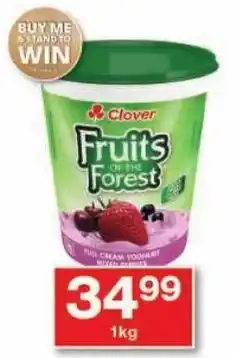 Checkers Clover Fruits of the Forest Full Cream Yoghurt All Variants offer