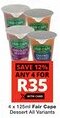 Checkers Fair Cape Dessert All Variants offer