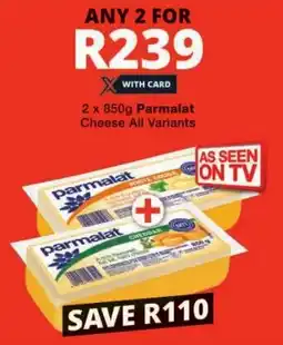 Checkers Parmalat Cheese All Variants offer
