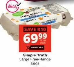 Checkers Simple Truth Large Free-Range Eggs offer