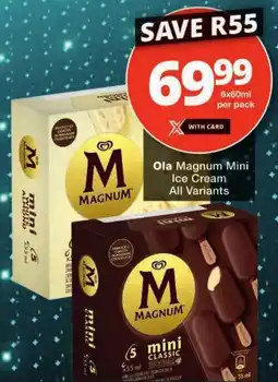 Checkers Ola Magnum Mini Ice Cream All Variants offer