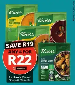 Checkers Knorr Packet Soup All Variants offer