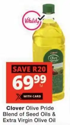 Checkers Clover Olive Pride Blend of Seed Oils & Extra Virgin Olive Oil offer