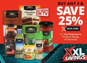 Checkers Ina Paarman's Product Range All Variants offer
