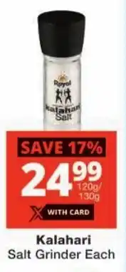 Checkers Kalahari Salt Grinder Each offer