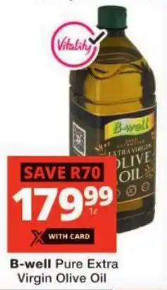 Checkers B-well Pure Extra Virgin Olive Oil offer