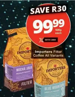 Checkers Importers Filter Coffee All Variants offer