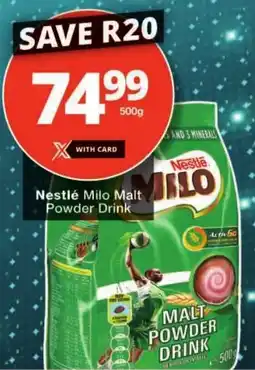 Checkers Nestlé Milo Malt Powder Drink offer