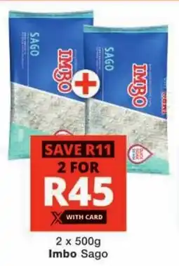 Checkers Imbo Sago offer