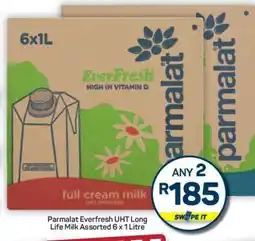 Pick n Pay Hypermarket Parmalat Everfresh UHT Long Life Milk Assorted 6 x 1 Litre offer
