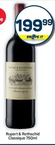 Pick n Pay Hypermarket Rupert & Rothschild Classique 750ml offer